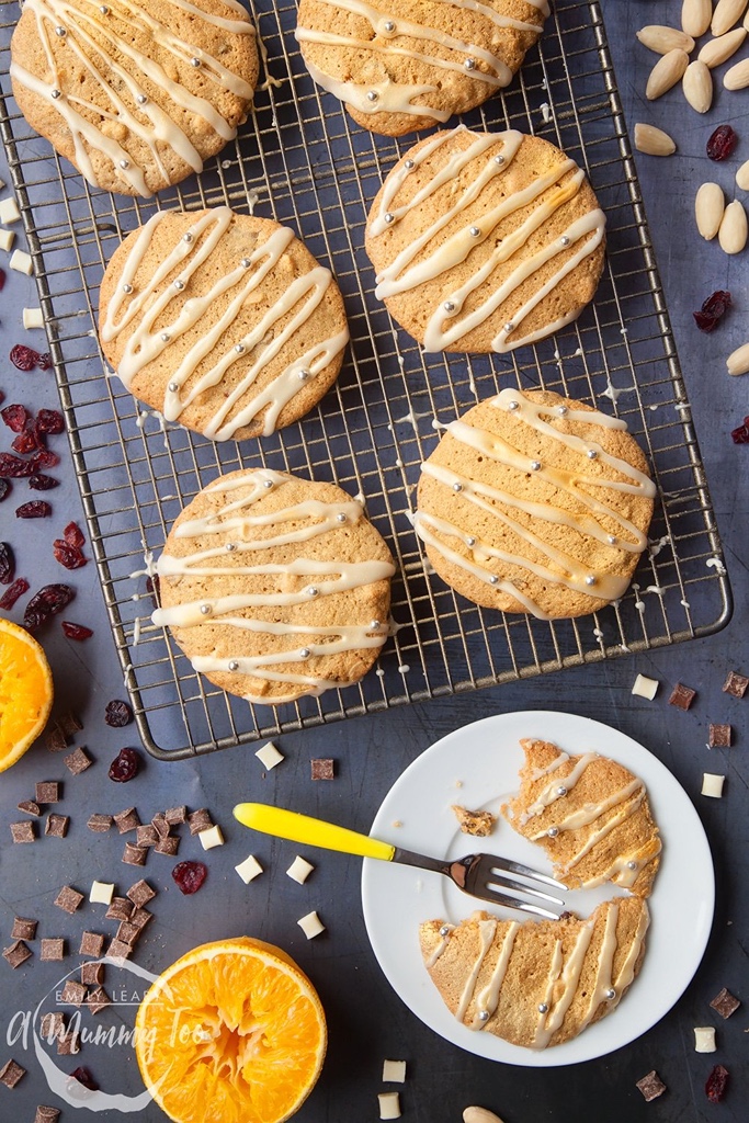 Loaded Festive Cookies with Orange and Cranberry