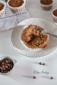 Easy Banana Chocolate Chip Muffins from a Recipe by A Dozen Sundays