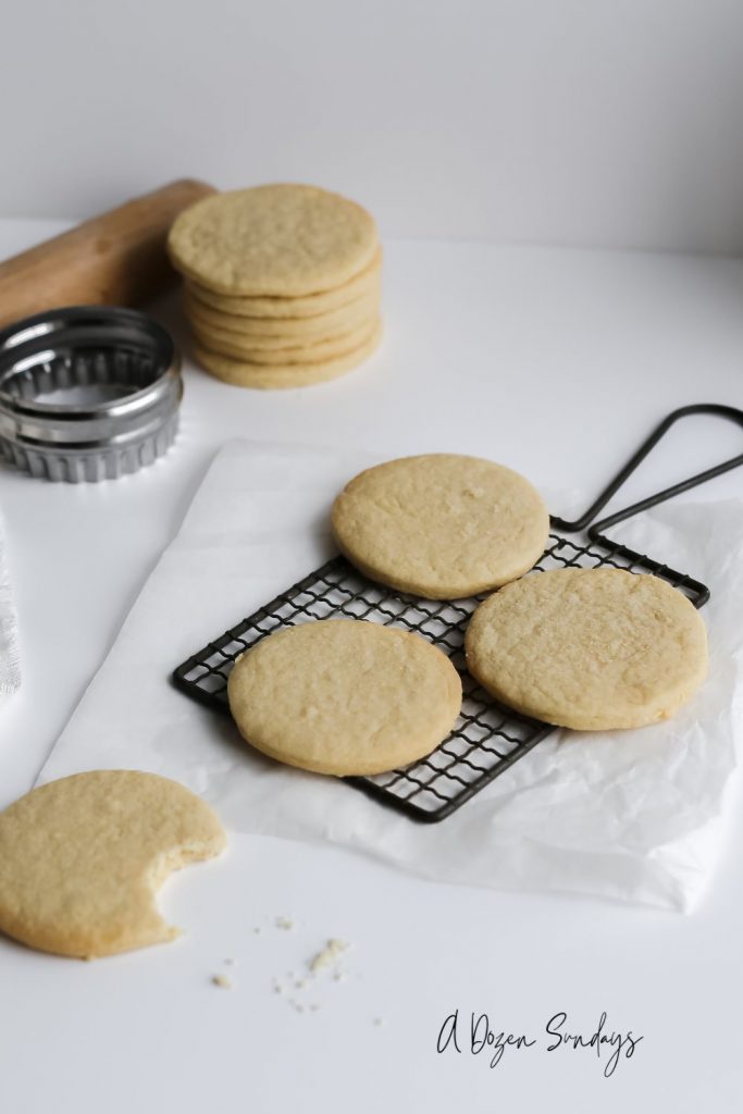 Sugar Cookies from Easy Sugar Cookie Recipe - Cookies for Icing by A Dozen Sundays