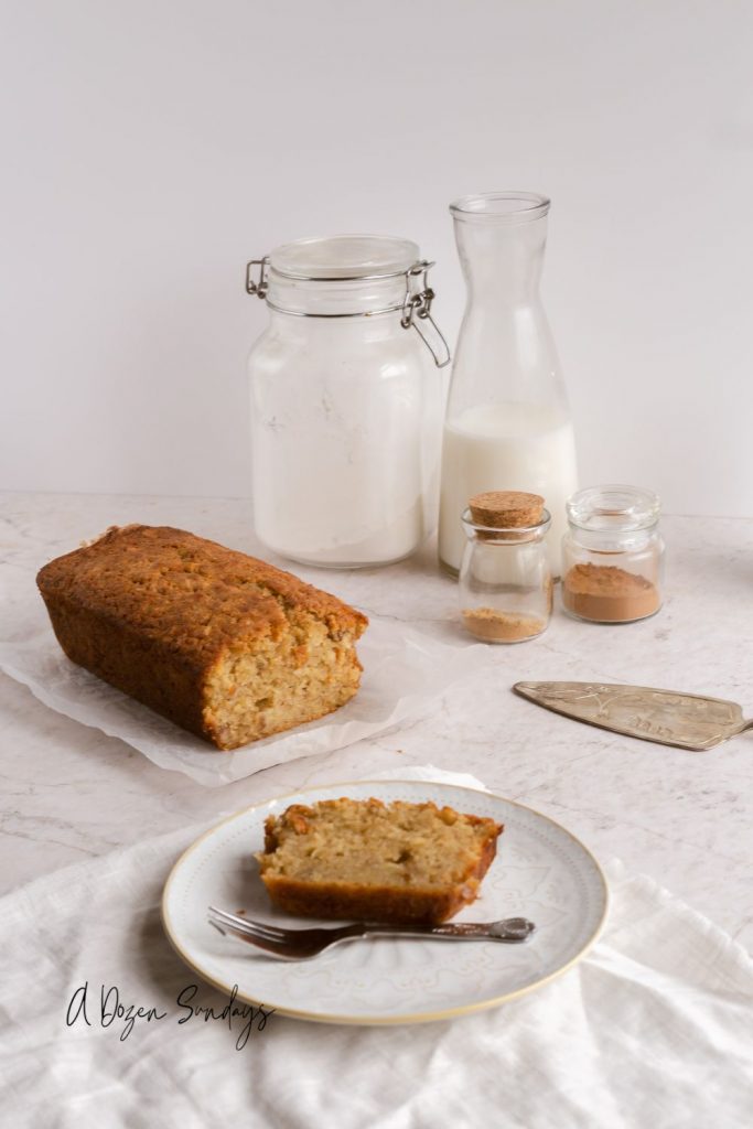 Spiced apple and parsnip cake