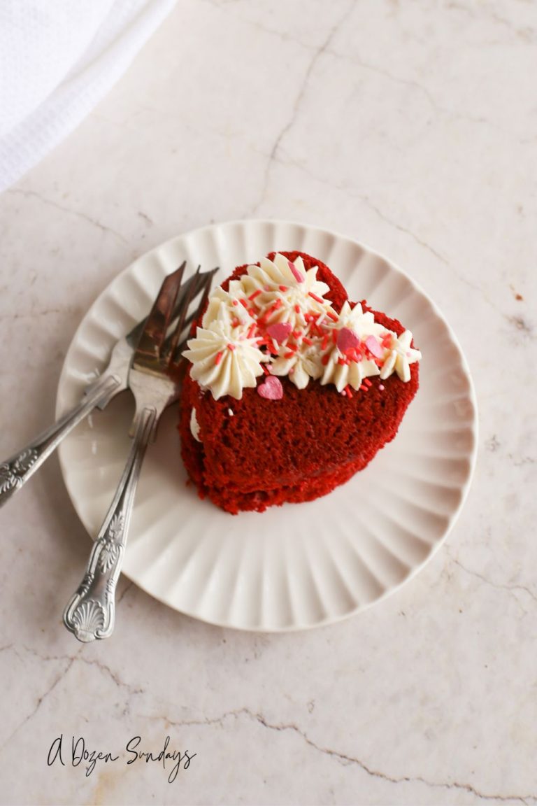 Red Velvet Mini Cakes - Heart Shaped Cakes for Valentines Day