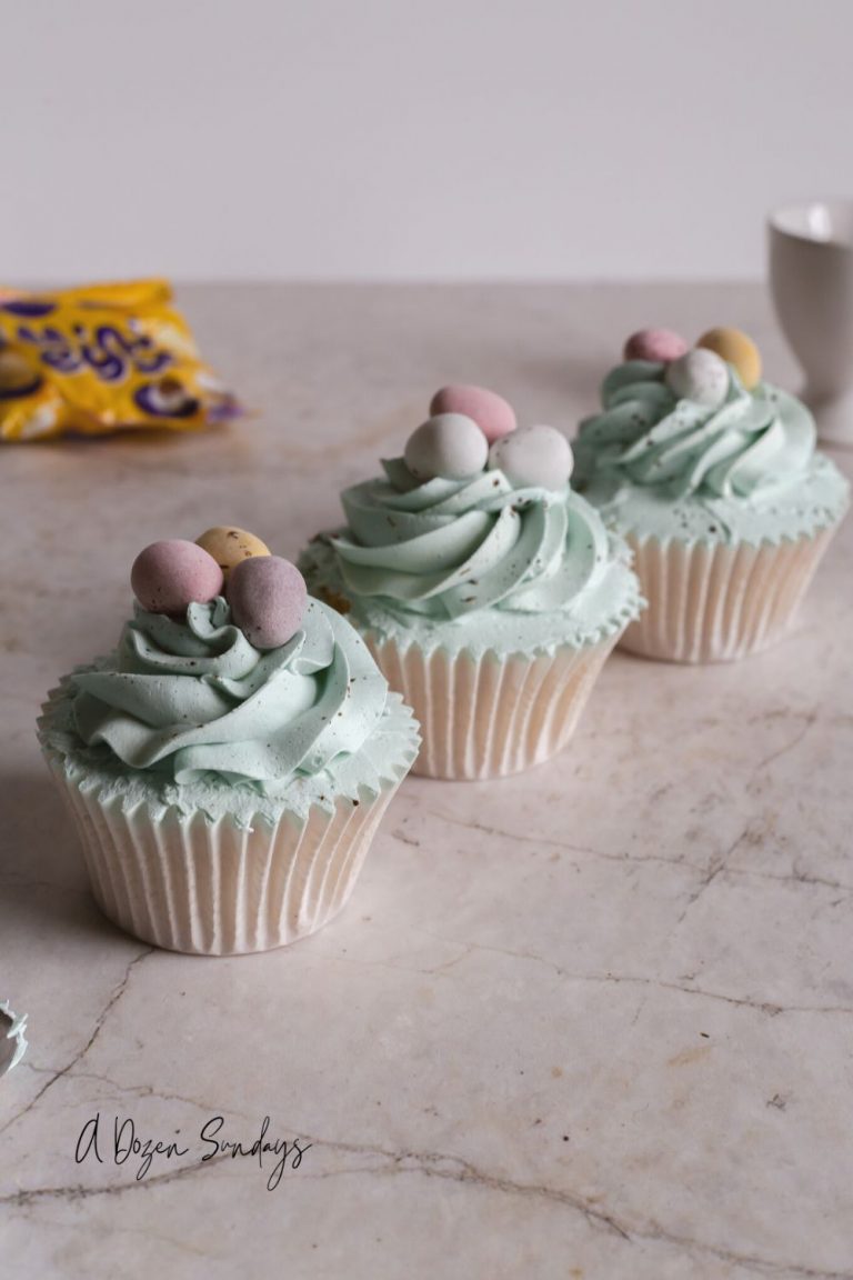 Robin Egg cupcakes with Mini Eggs for Easter