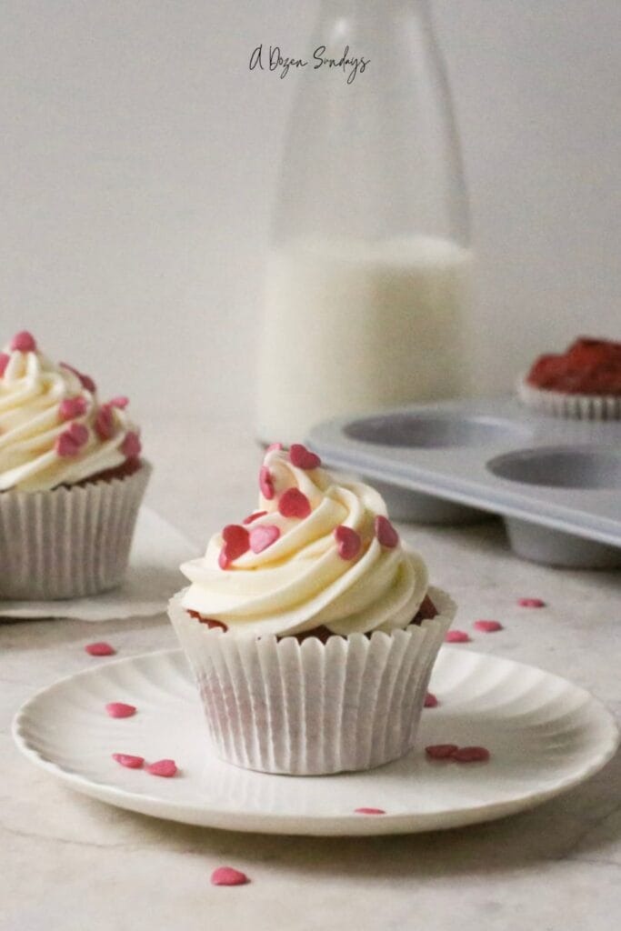 Red Velvet Cupcakes with Cream Cheese Frosting