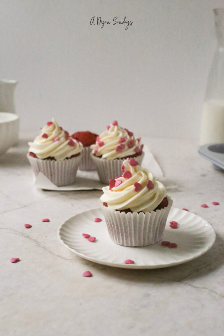 Red Velvet Cupcakes with Cream Cheese Frosting