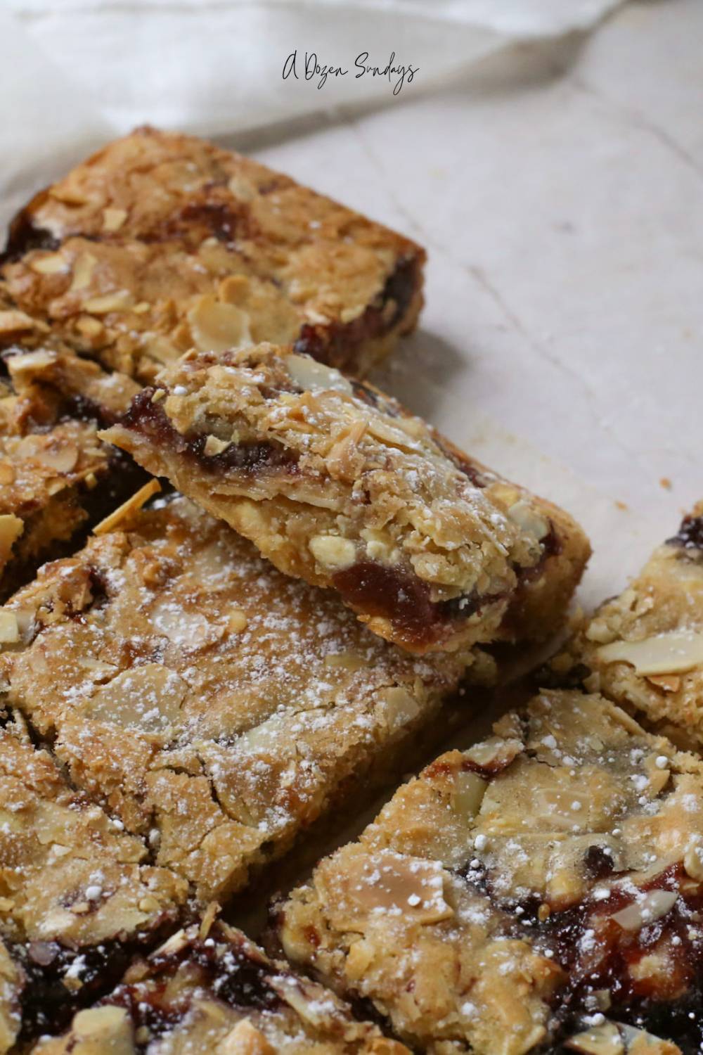 Cherry Bakewell Blondies