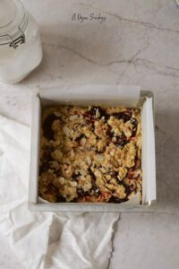 Ready to bake: Cherry Bakewell Blondies