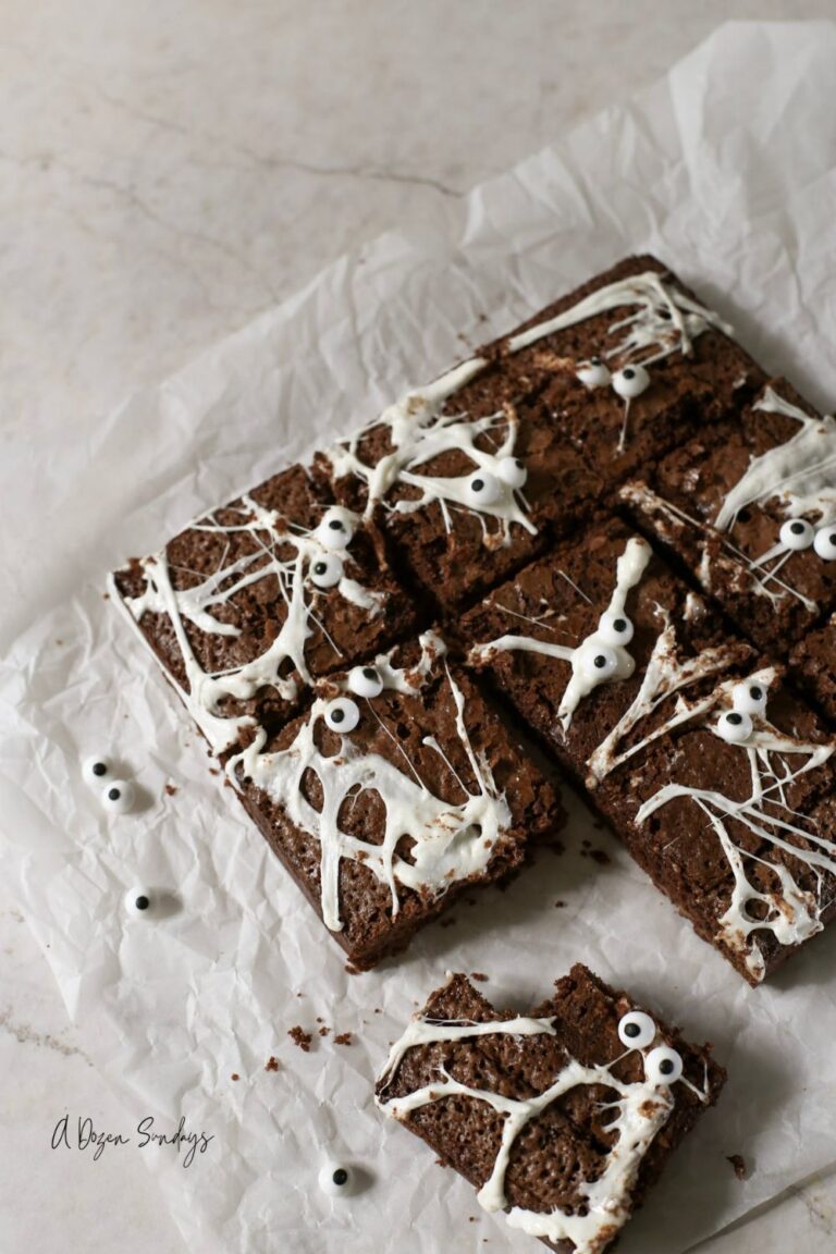 Spiderweb Brownies