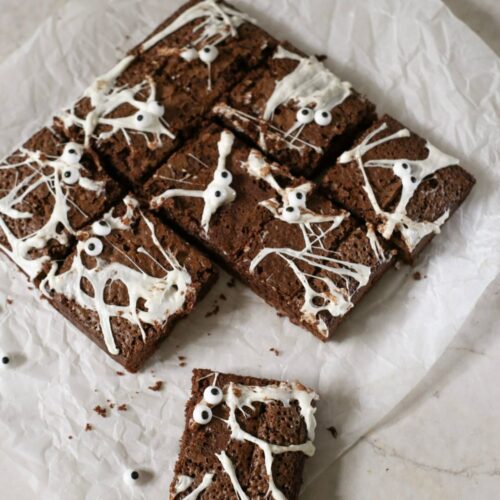 Spiderweb Brownies