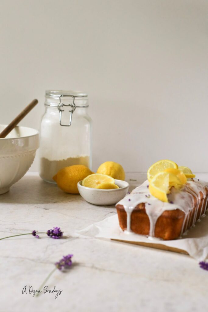 Lemon Lavender Loaf Cake