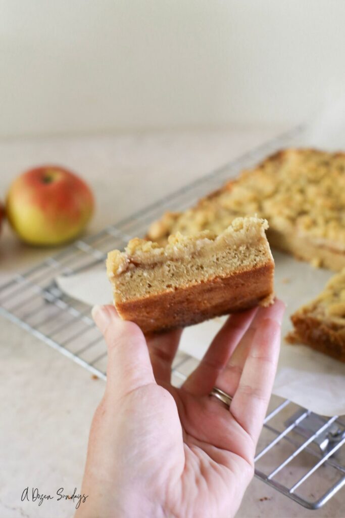 Apple Crumble Cookie Bar