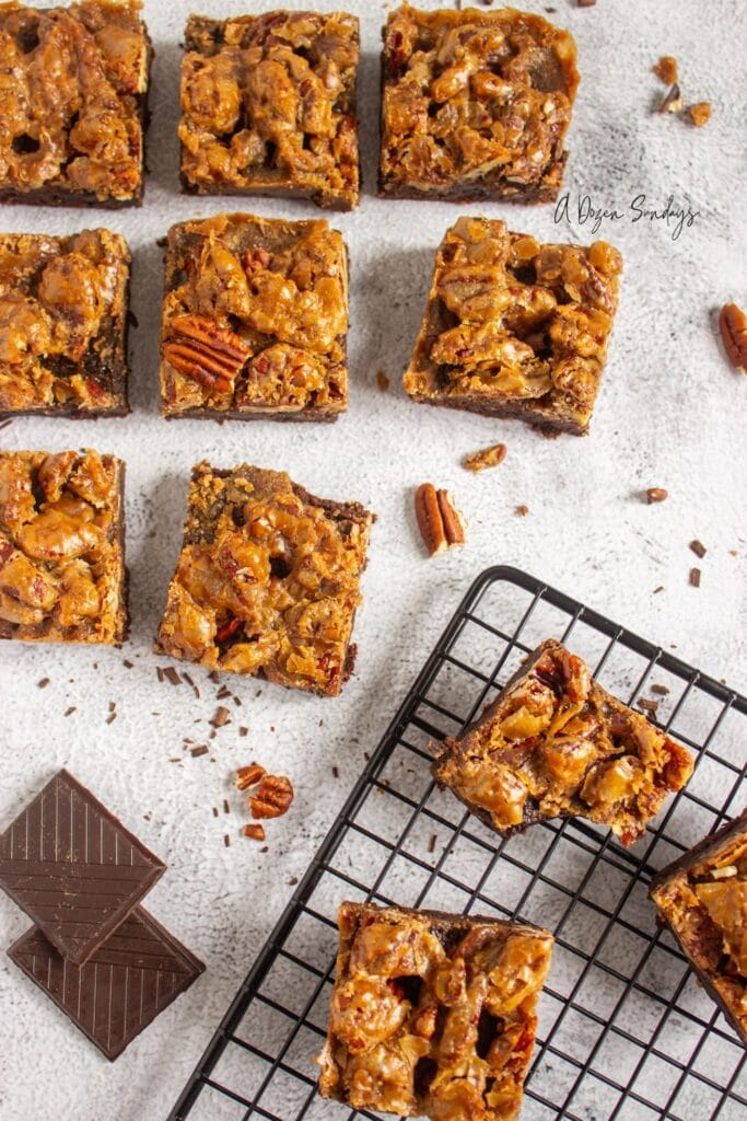 Pecan pie brownies