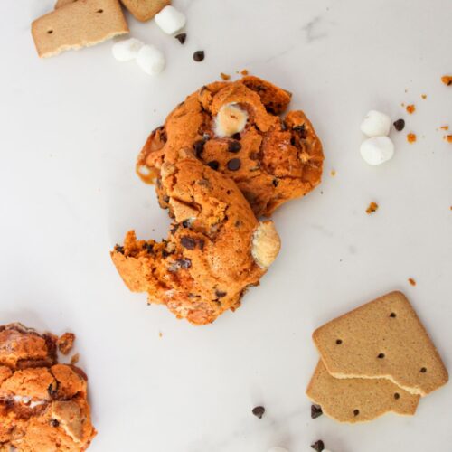 Pumpkin Spice S'Mores Cookies