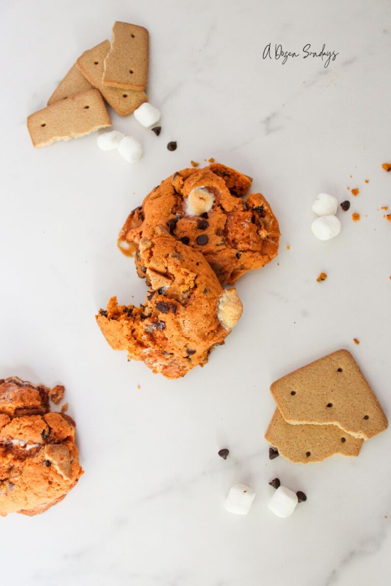 Pumpkin Spice S'Mores Cookies