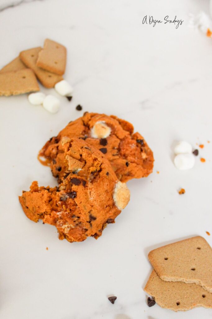 Pumpkin Spice S'Mores Cookies