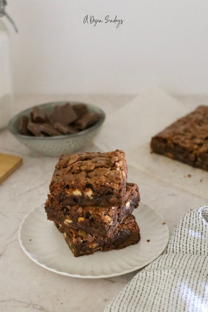 Triple Chocolate Brownies