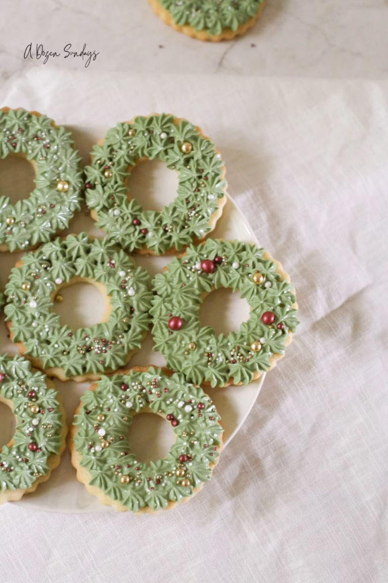 Christmas Wreath Cookies