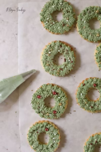 Christmas Wreath Cookies