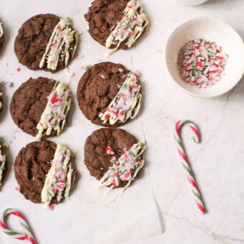 Easy Chocolate Peppermint Cookies