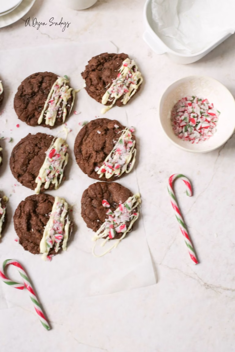 Easy Chocolate Peppermint Cookies